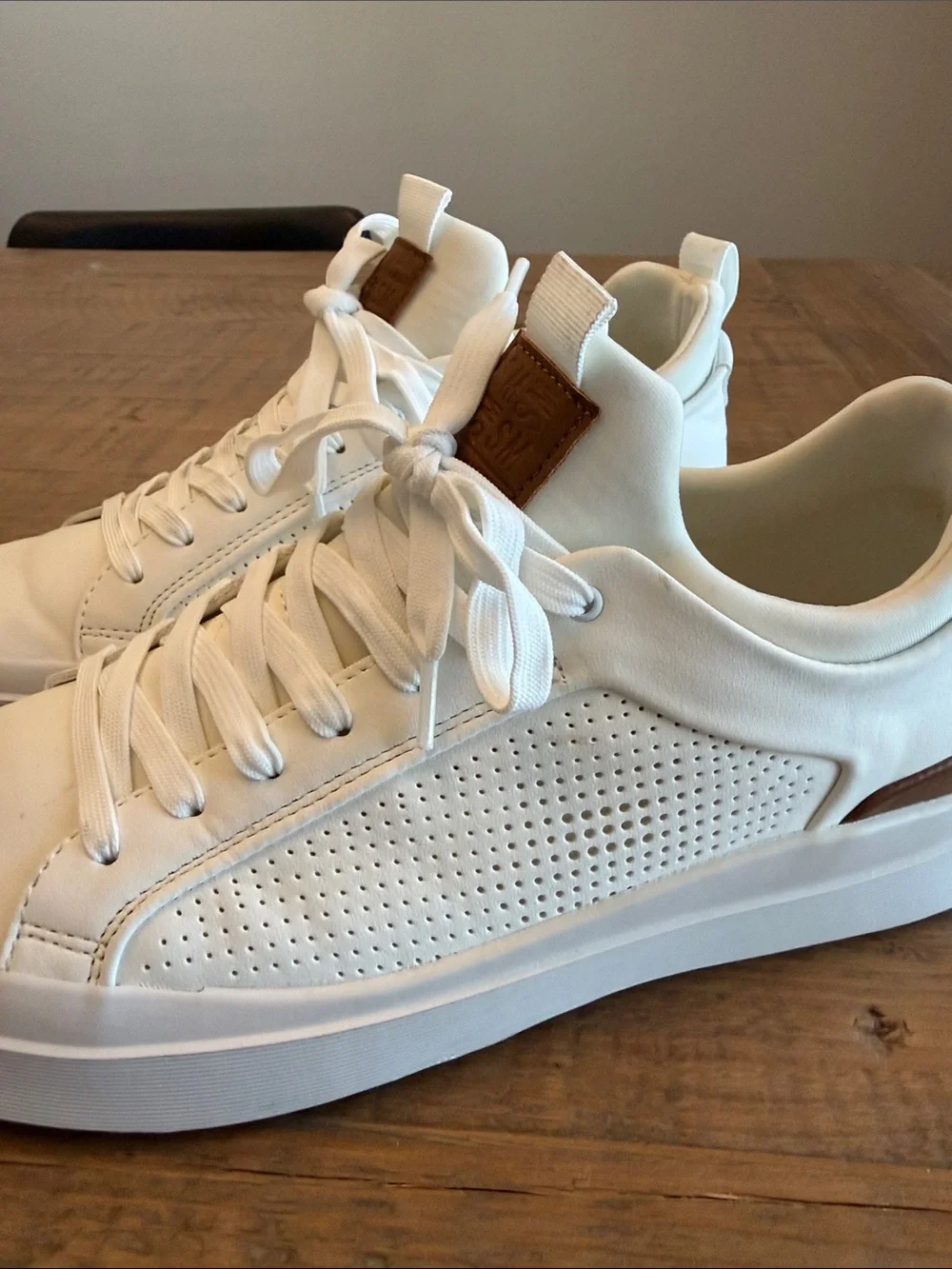 Steve Madden white leather